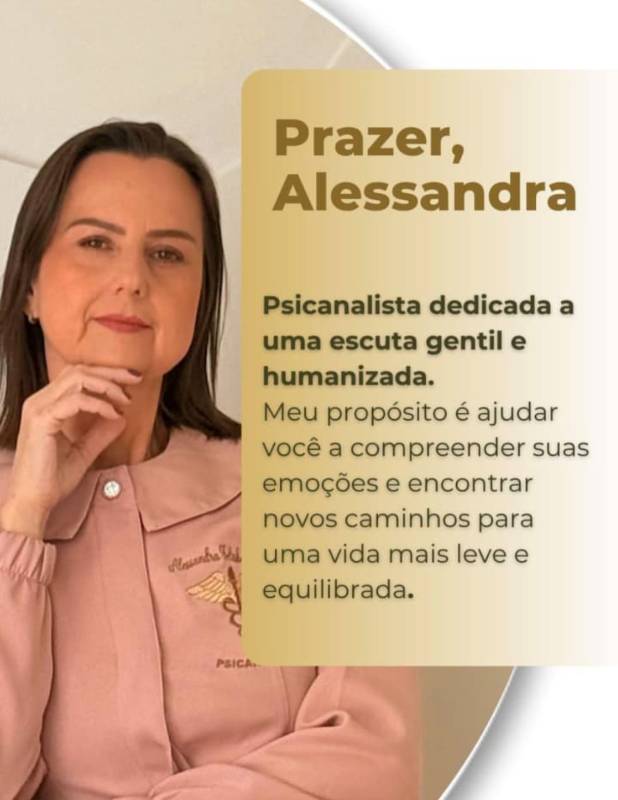 Foto de Alessandra Felisberto Manso Miller de Oliveira, Psicanalista online na Unolife