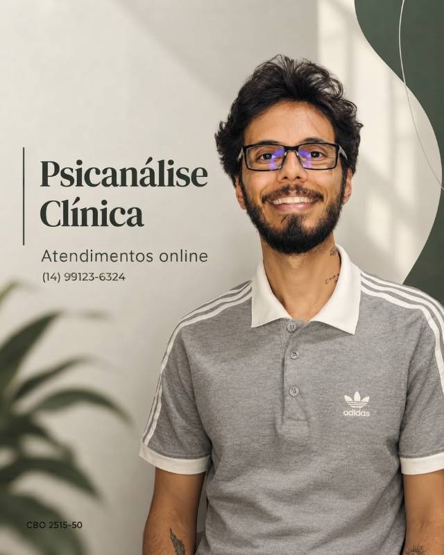 Foto de Matheus Dumalak, Psicanalista online na Unolife