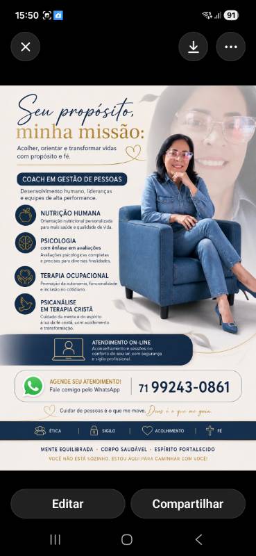 Foto de Lúcia Bittencourt, Coach online na Unolife